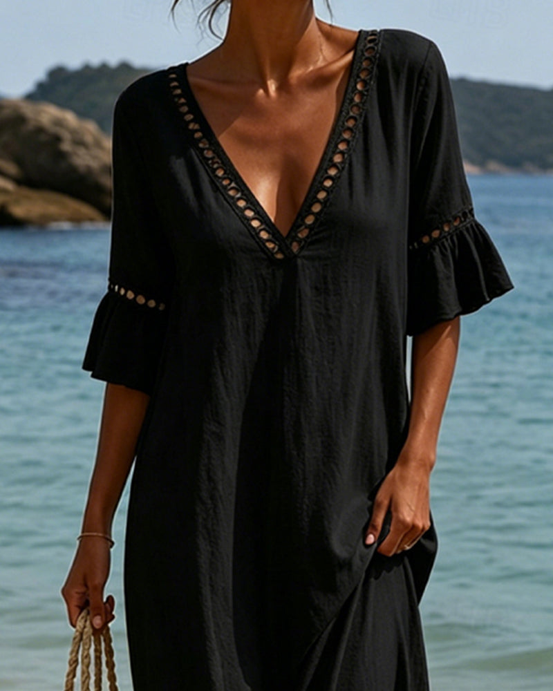 Wanda | Abito Maxi Boho con Pizzo