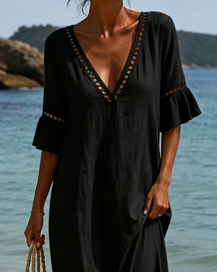 Wanda | Abito Maxi Boho con Pizzo