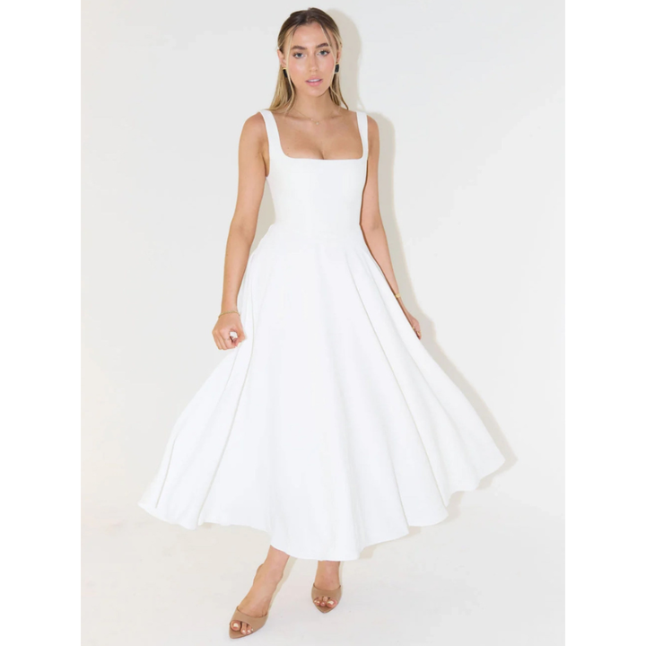 Melissa | Abito Lungo con Gonna Midi Fluttuante