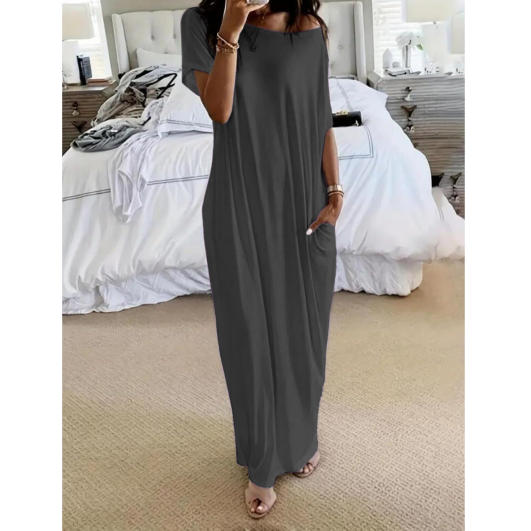 Natalina | Maxi-abito estivo off-shoulder