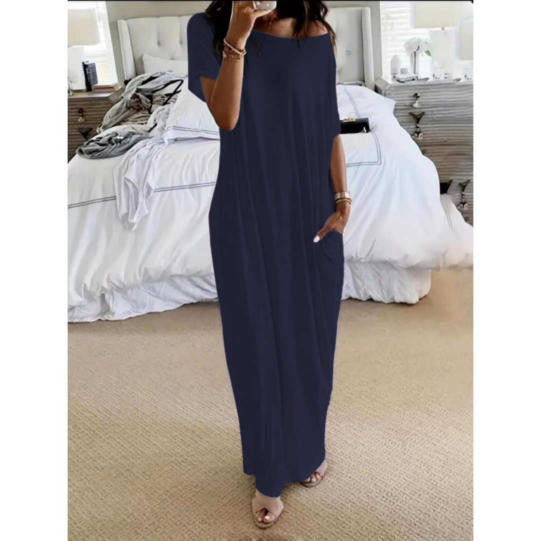 Natalina | Maxi-abito estivo off-shoulder
