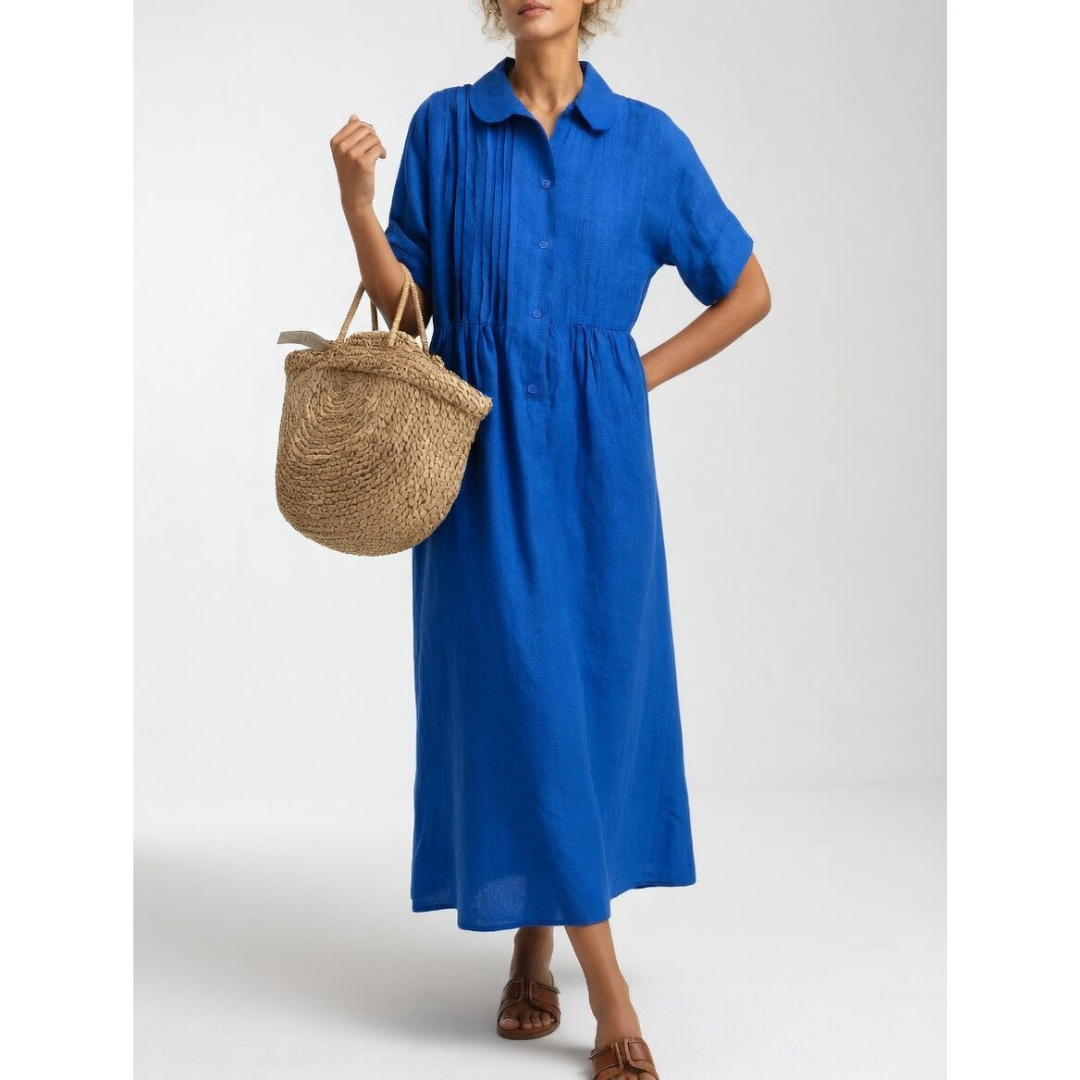 Michela | Abito Maxi Estivo in Cotone-Lino