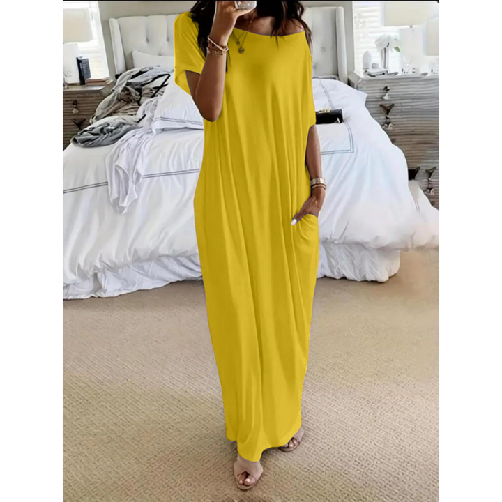 Natalina | Maxi-abito estivo off-shoulder