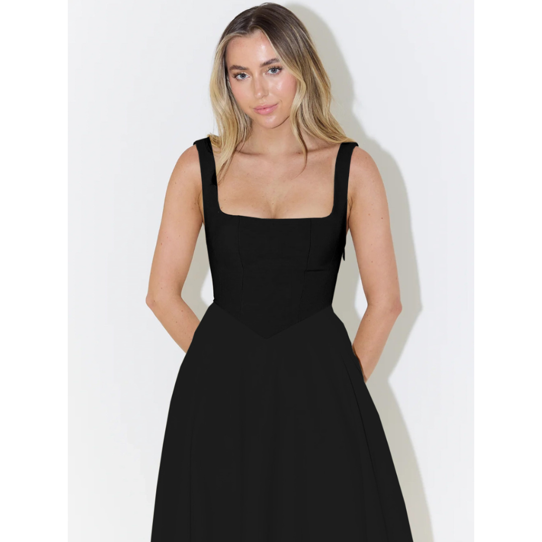 Melissa | Abito Lungo con Gonna Midi Fluttuante