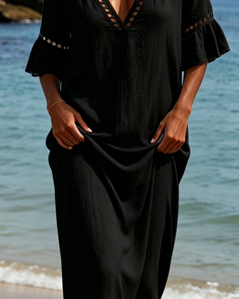 Wanda | Abito Maxi Boho con Pizzo