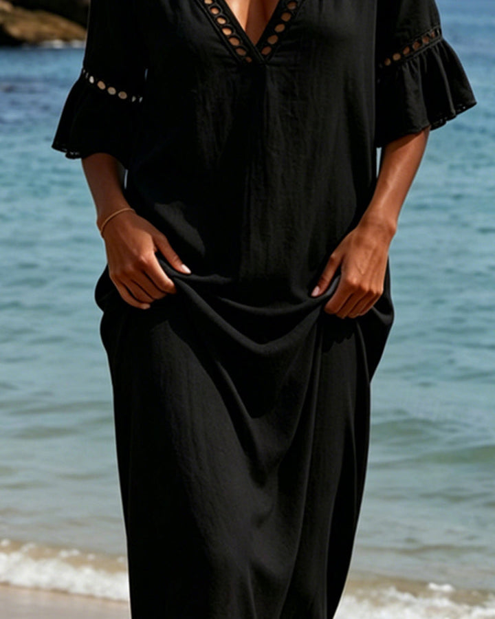 Wanda | Abito Maxi Boho con Pizzo