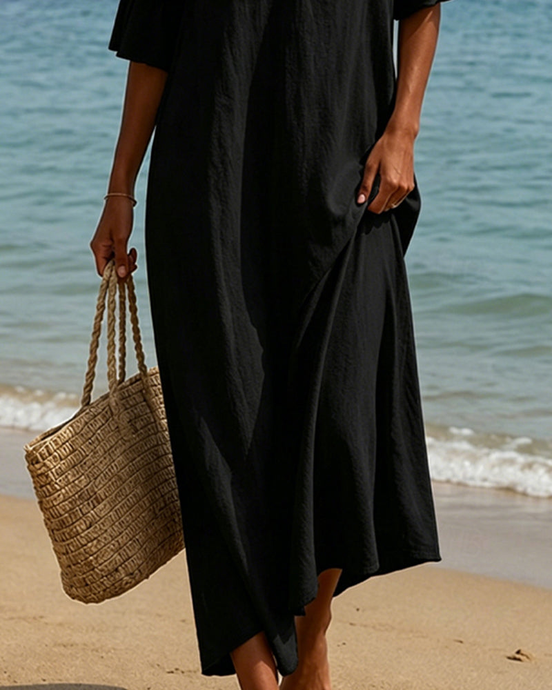 Wanda | Abito Maxi Boho con Pizzo