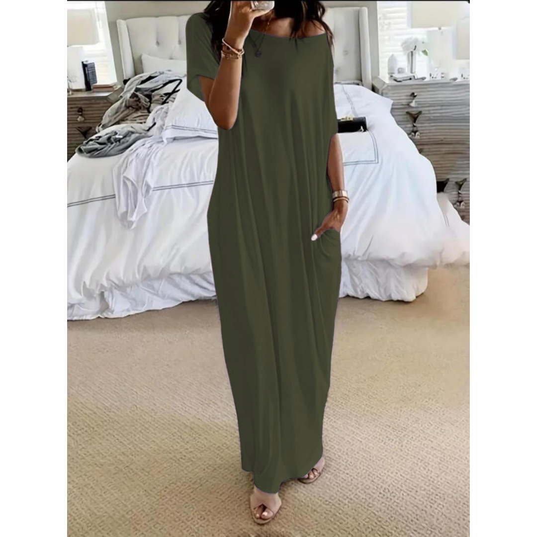 Natalina | Maxi-abito estivo off-shoulder