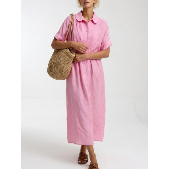 Michela | Abito Maxi Estivo in Cotone-Lino