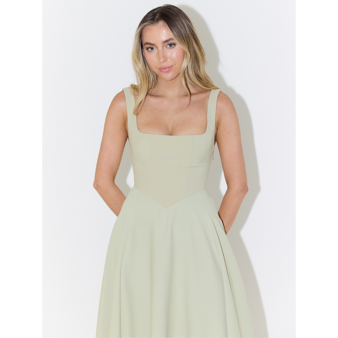 Melissa | Abito Lungo con Gonna Midi Fluttuante