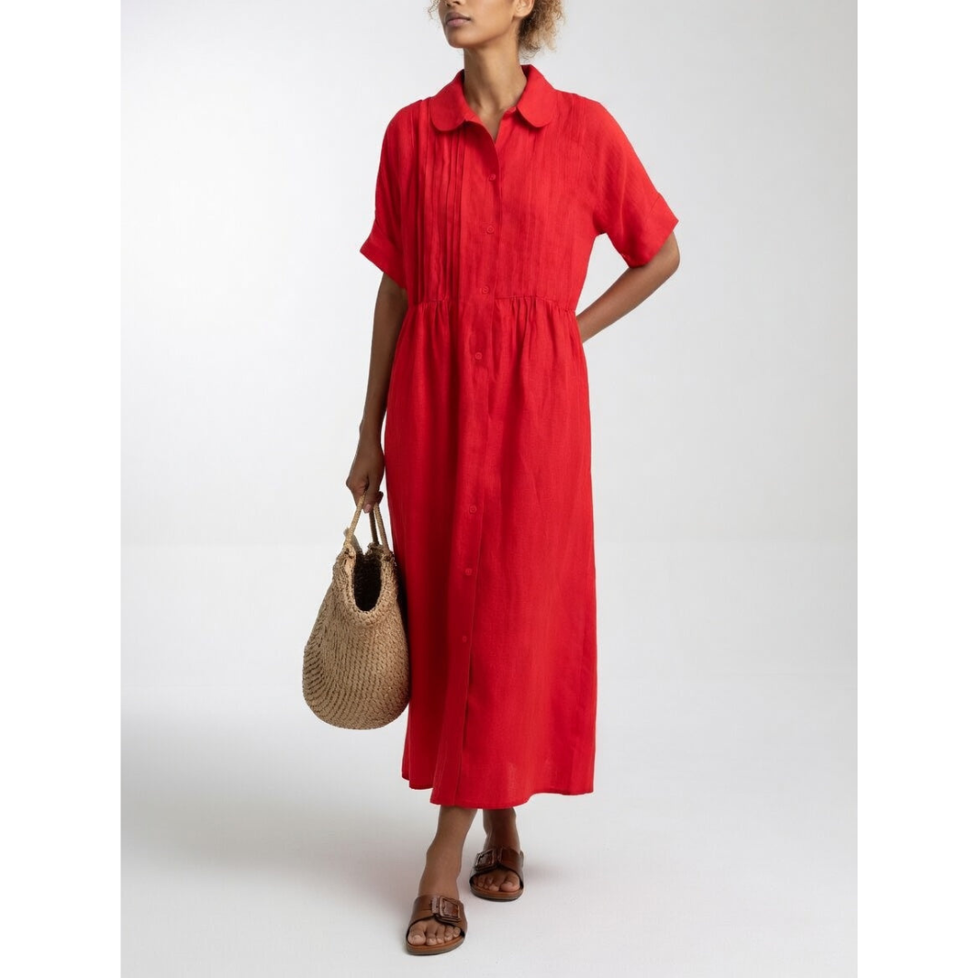 Michela | Abito Maxi Estivo in Cotone-Lino