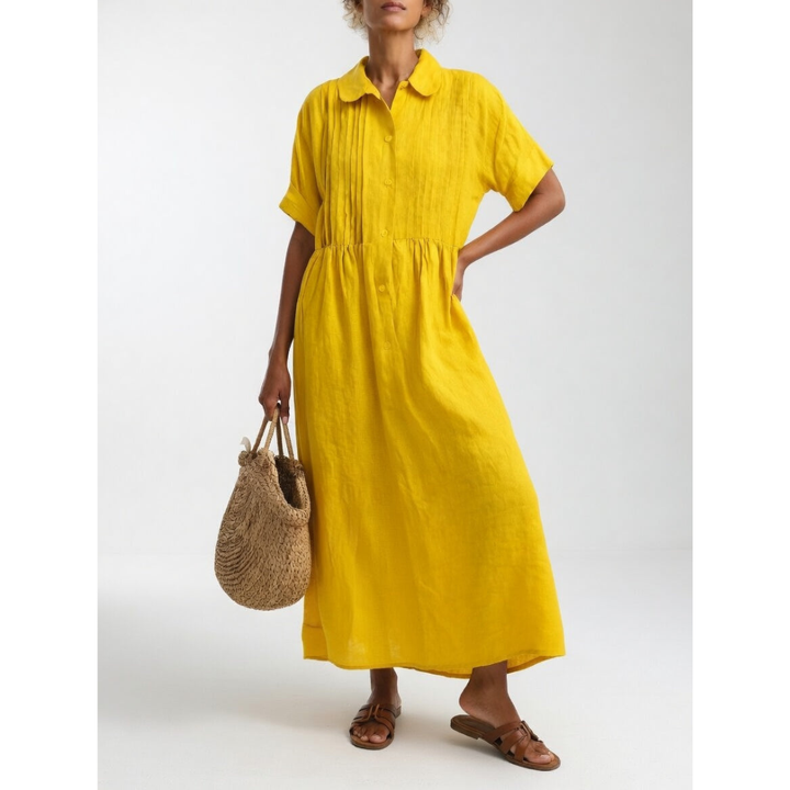 Michela | Abito Maxi Estivo in Cotone-Lino