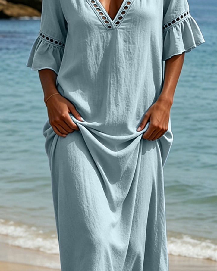 Wanda | Abito Maxi Boho con Pizzo