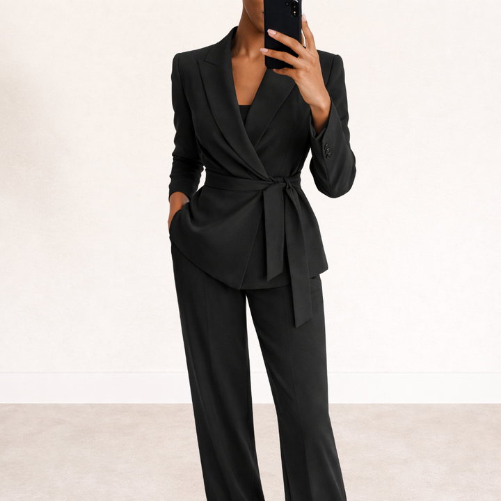 Irene | Set Elegante con Giacca e Pantaloni Larghi