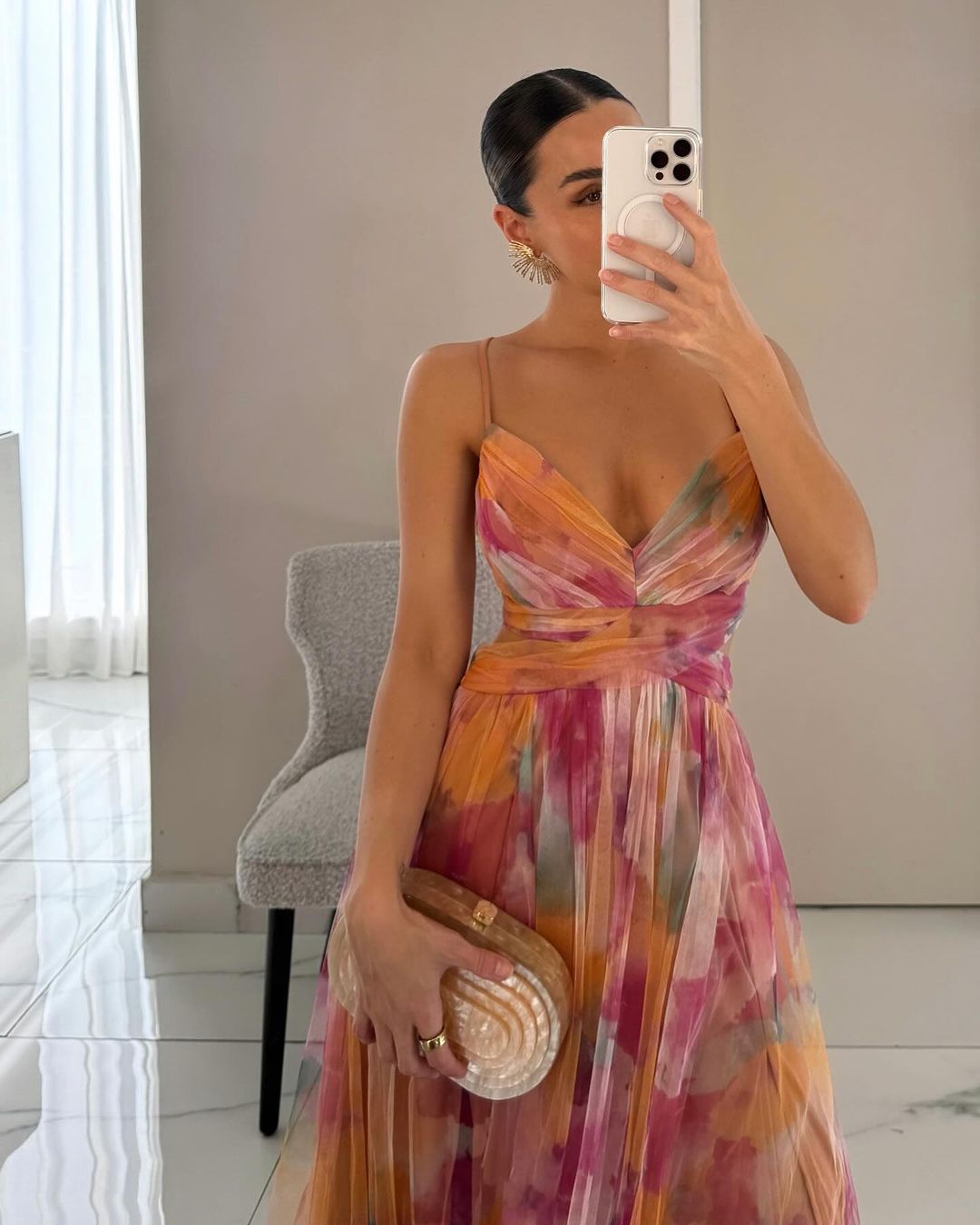 Gisella | Maxi Abito Estivo con Stampa Floreale