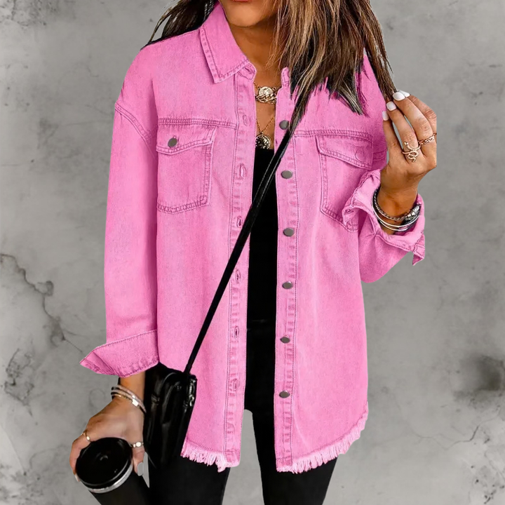Carmela | Giacca di Jeans con Bottoni