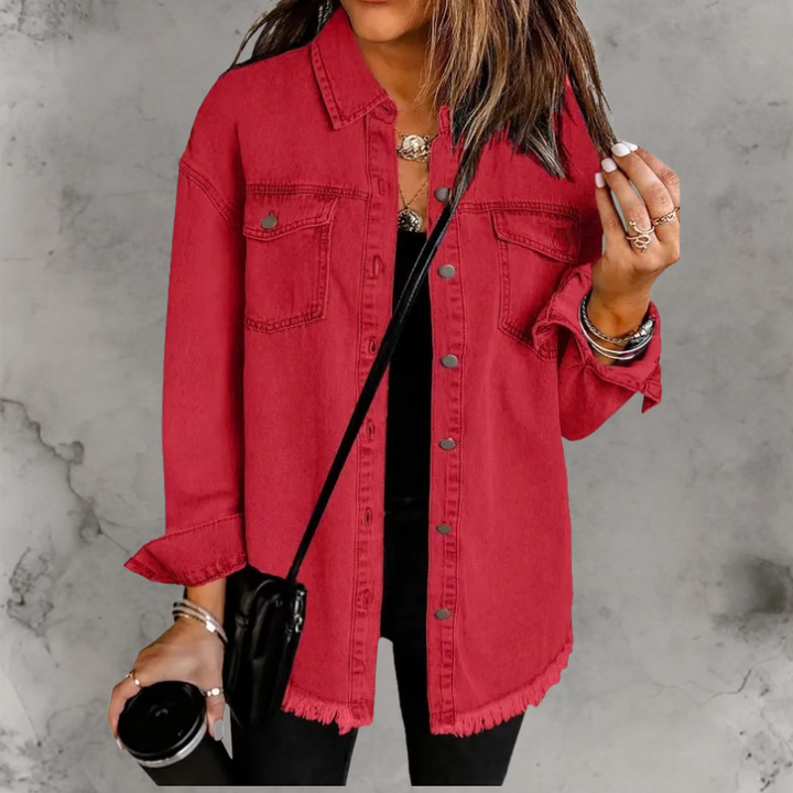 Carmela | Giacca di Jeans con Bottoni