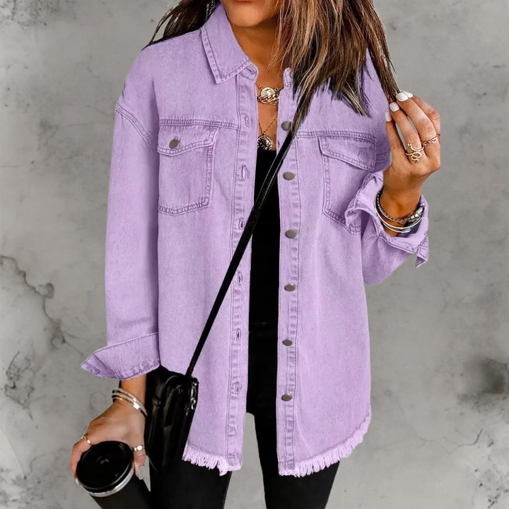 Carmela | Giacca di Jeans con Bottoni