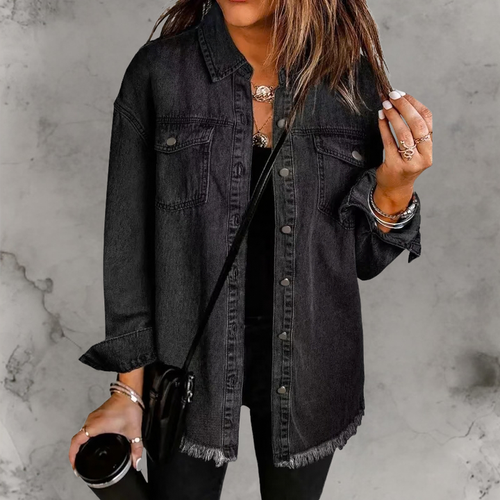 Carmela | Giacca di Jeans con Bottoni