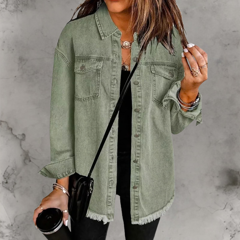 Carmela | Giacca di Jeans con Bottoni