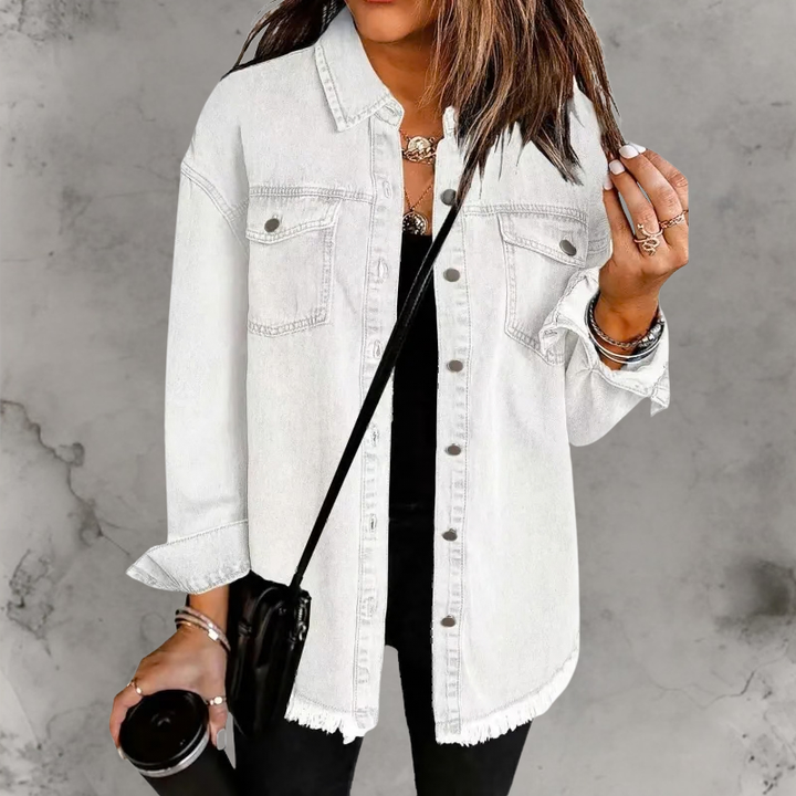 Carmela | Giacca di Jeans con Bottoni