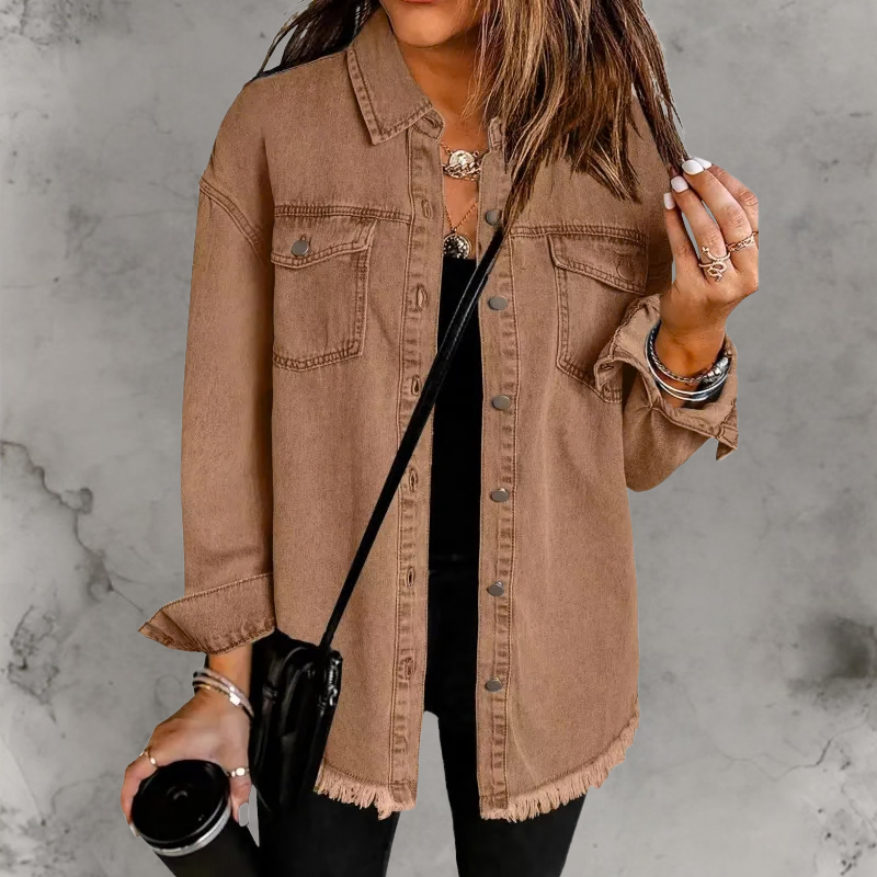 Carmela | Giacca di Jeans con Bottoni