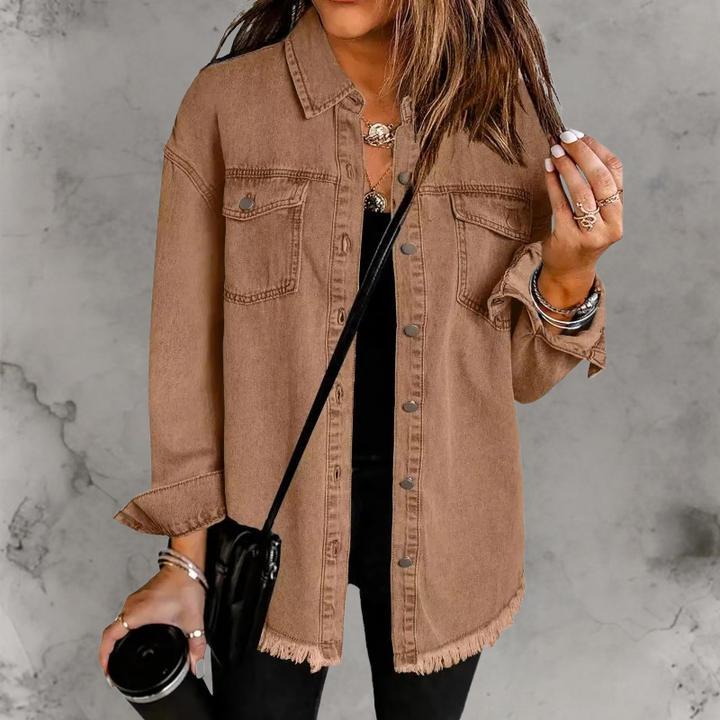 Carmela | Giacca di Jeans con Bottoni