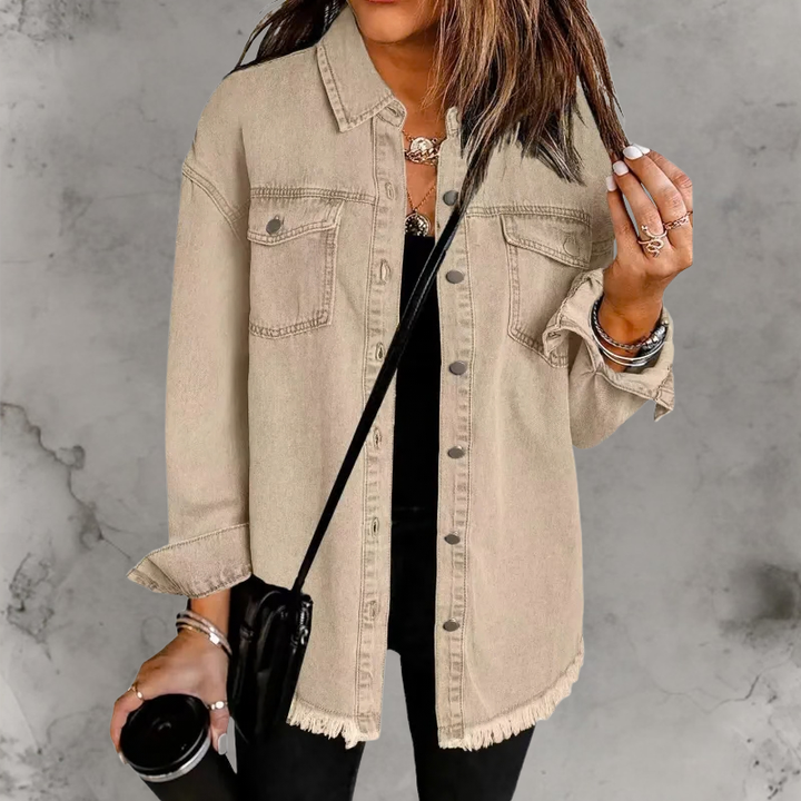 Carmela | Giacca di Jeans con Bottoni