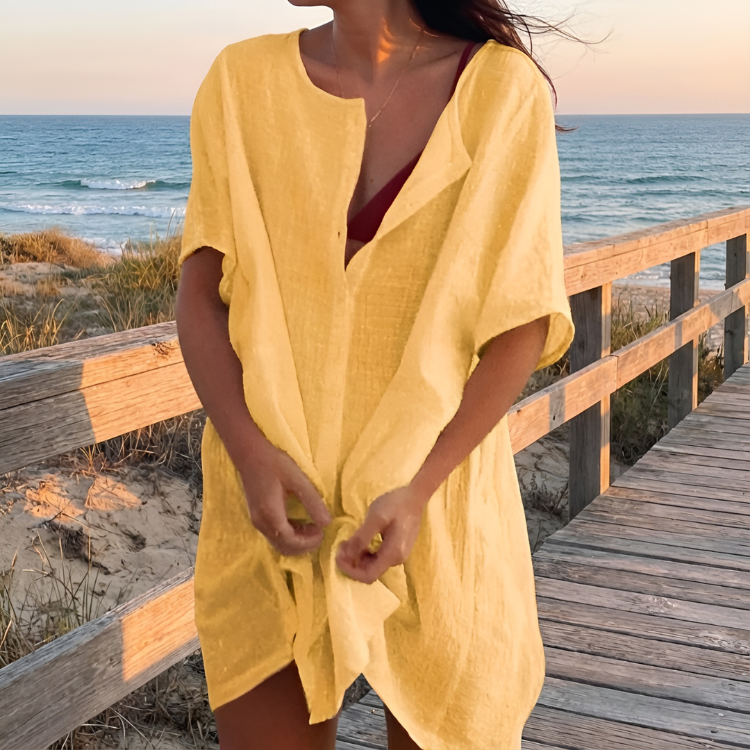 Luciana | Blusa con scollatura giocosa
