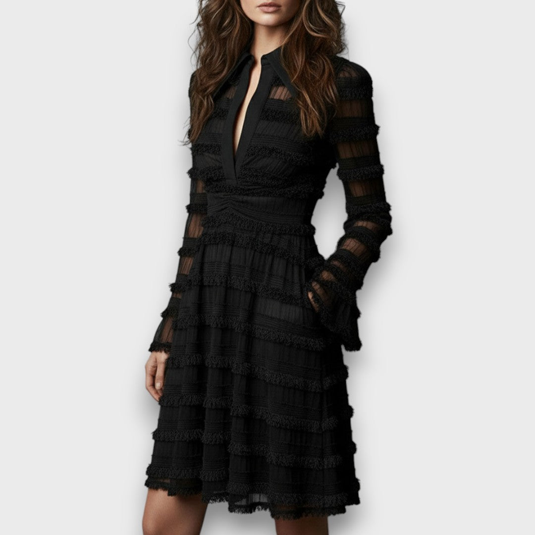 Natalia | Abito in Pizzo con Elegante Scollatura a V