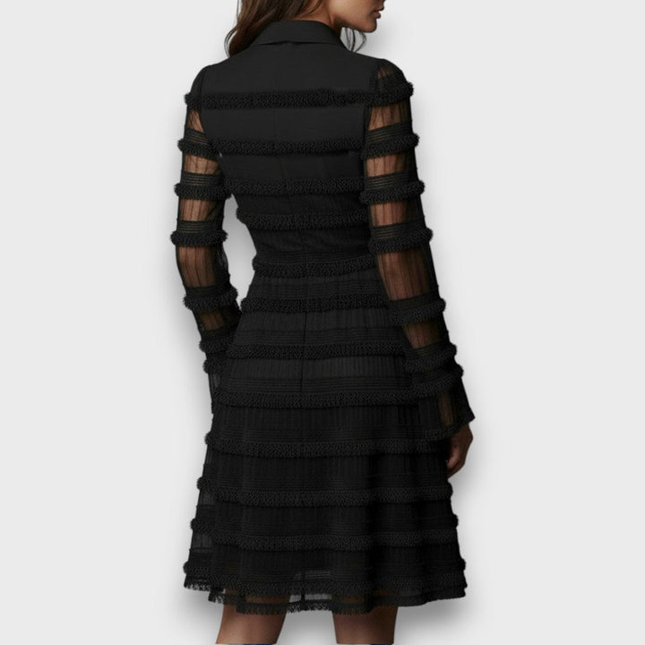 Natalia | Abito in Pizzo con Elegante Scollatura a V