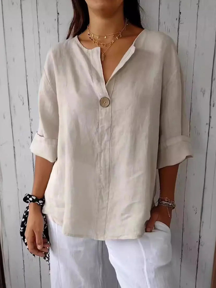 Sabina | Blusa in misto lino