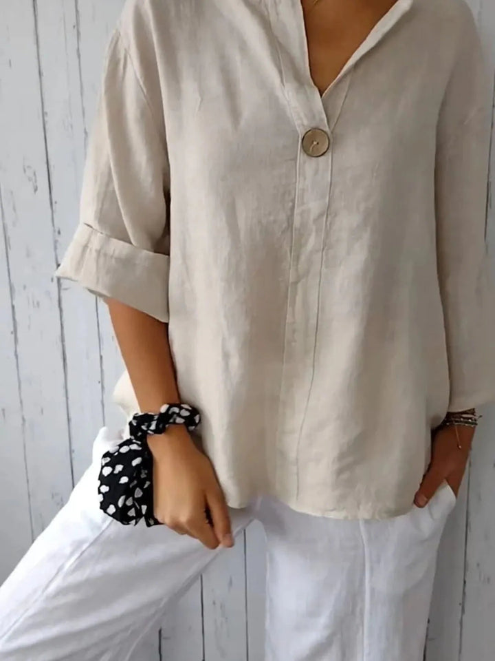 Sabina | Blusa in misto lino