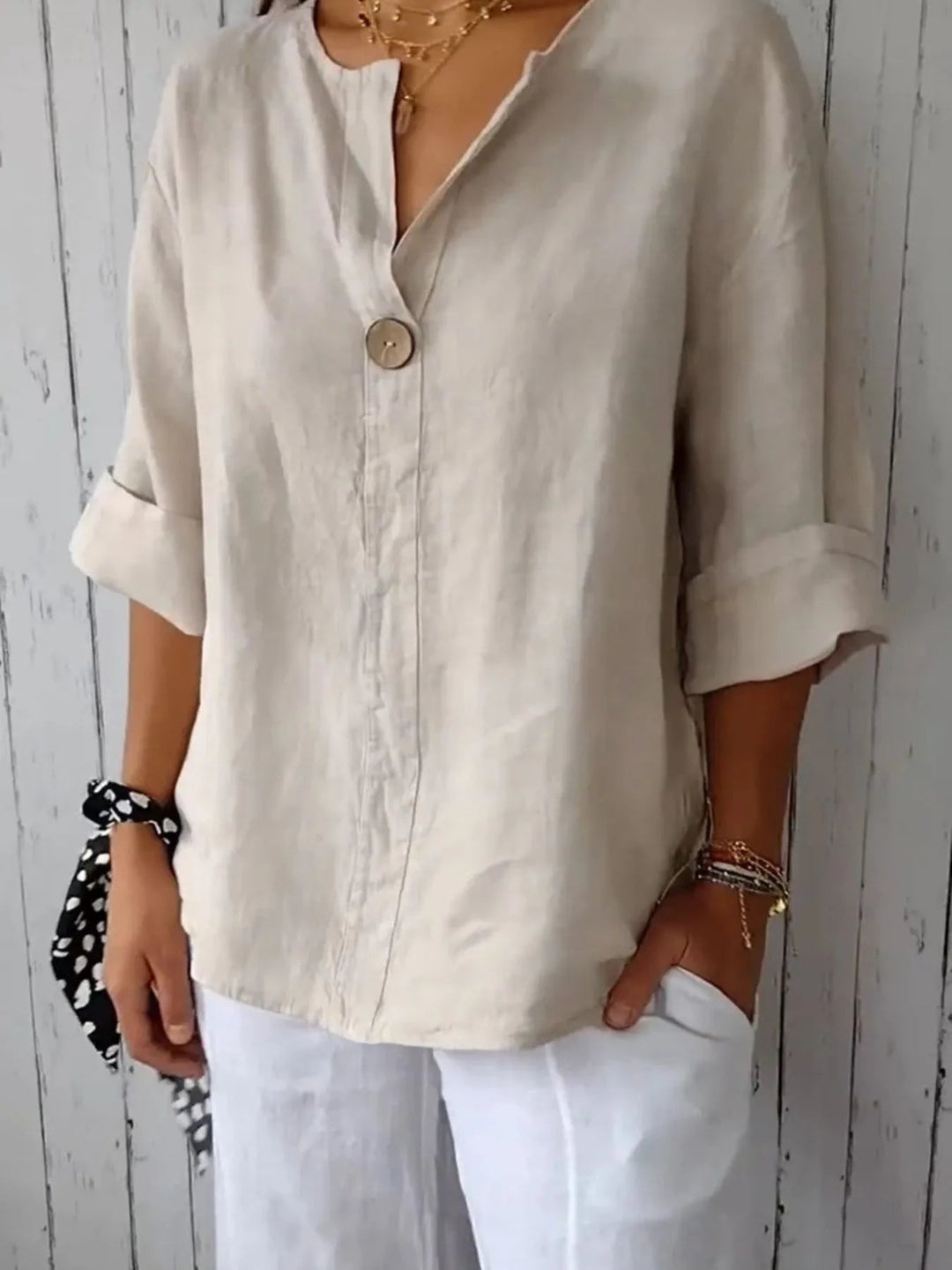Sabina | Blusa in misto lino