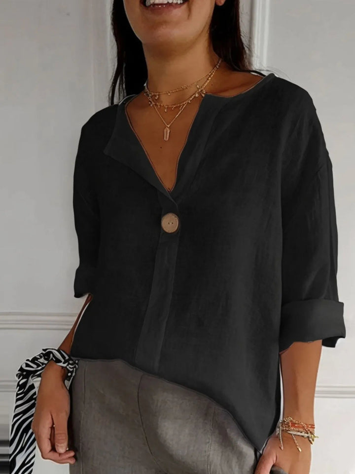 Sabina | Blusa in misto lino