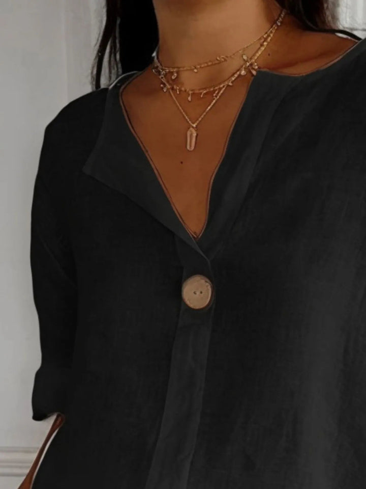 Sabina | Blusa in misto lino