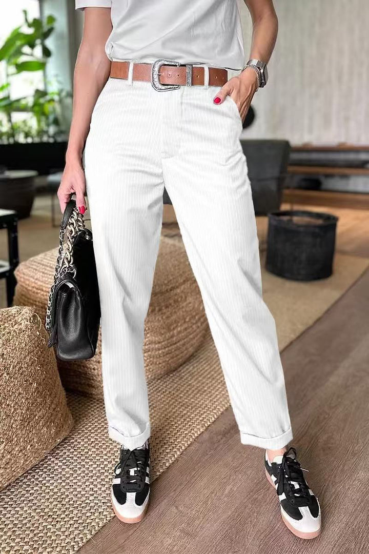 Elvira | Pantaloni Blazer Casual con Vita Alta e Fit Dritto