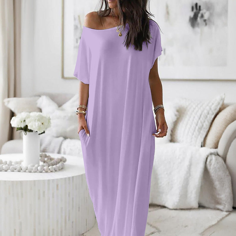 Natalina | Maxi-abito estivo off-shoulder