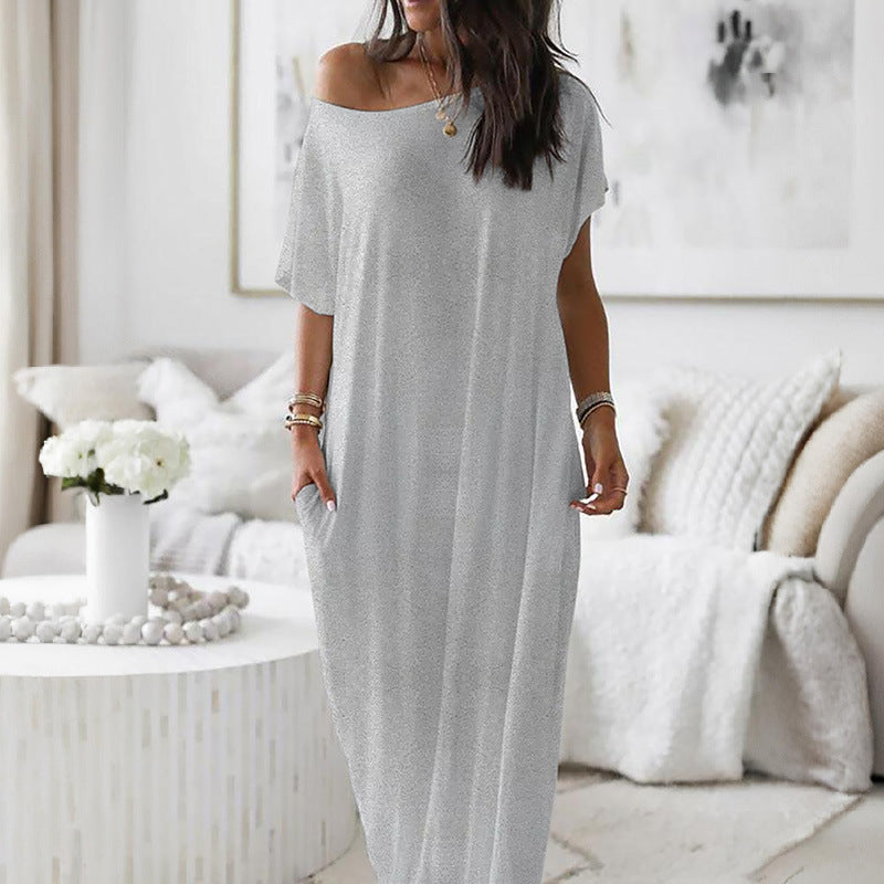 Natalina | Maxi-abito estivo off-shoulder