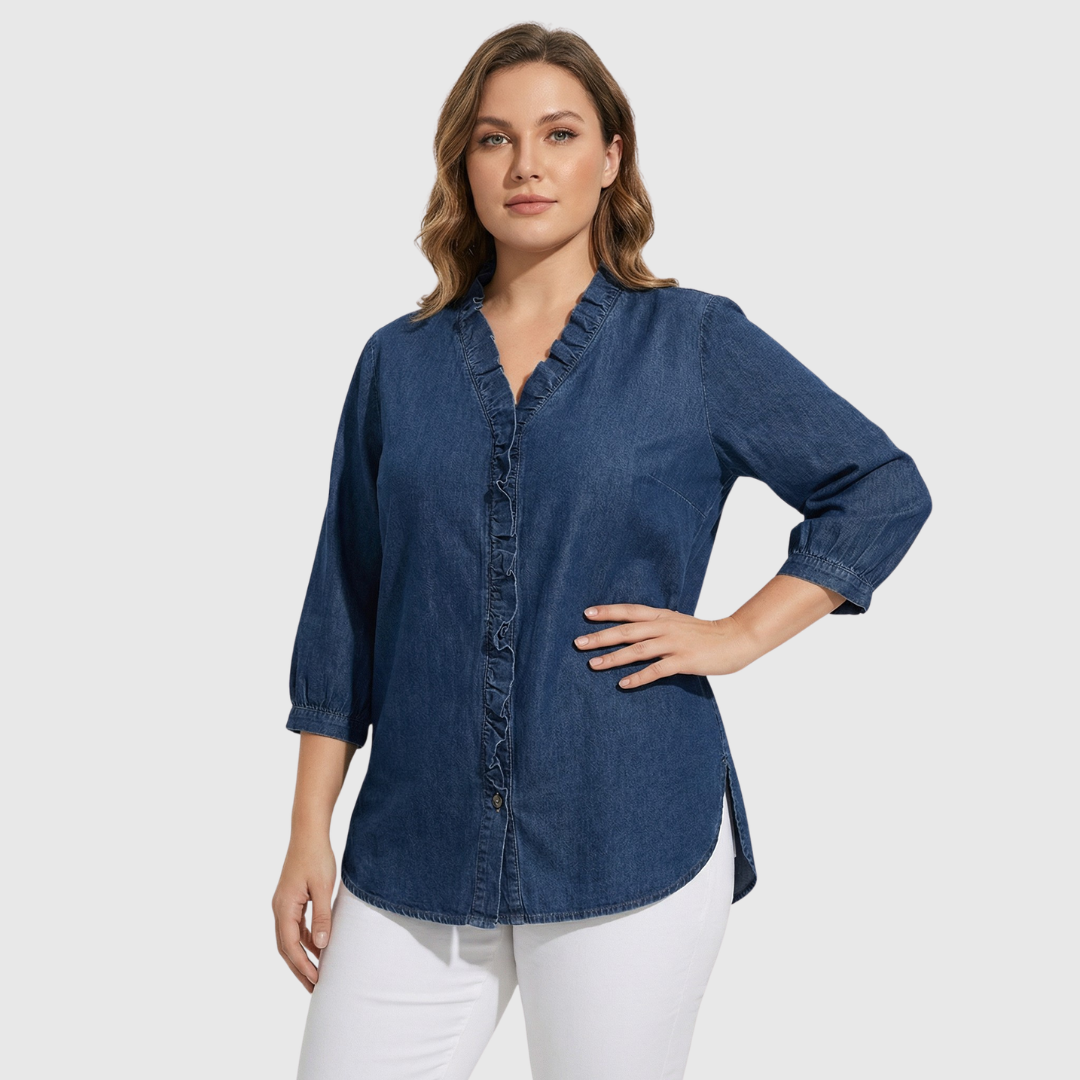 Adele | Blusa con scollo a V e frange