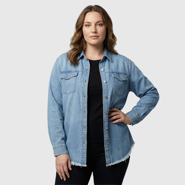 Carmela | Giacca di Jeans con Bottoni
