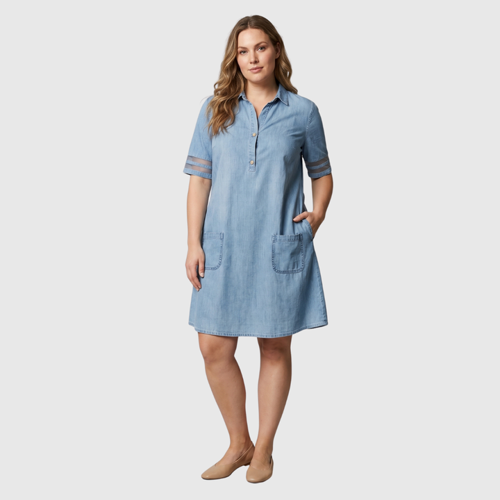 Luisa | Abito Camicia in Denim