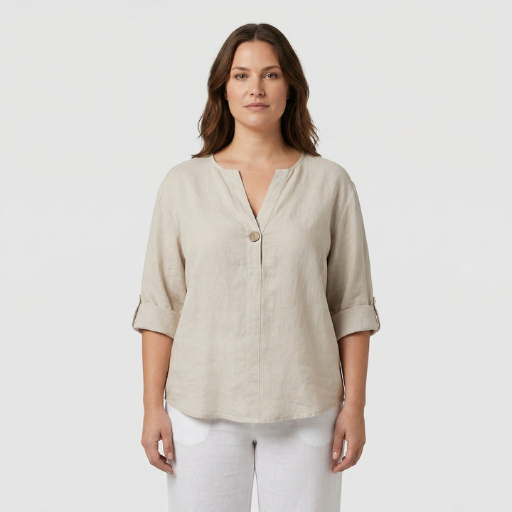 Sabina | Blusa in misto lino