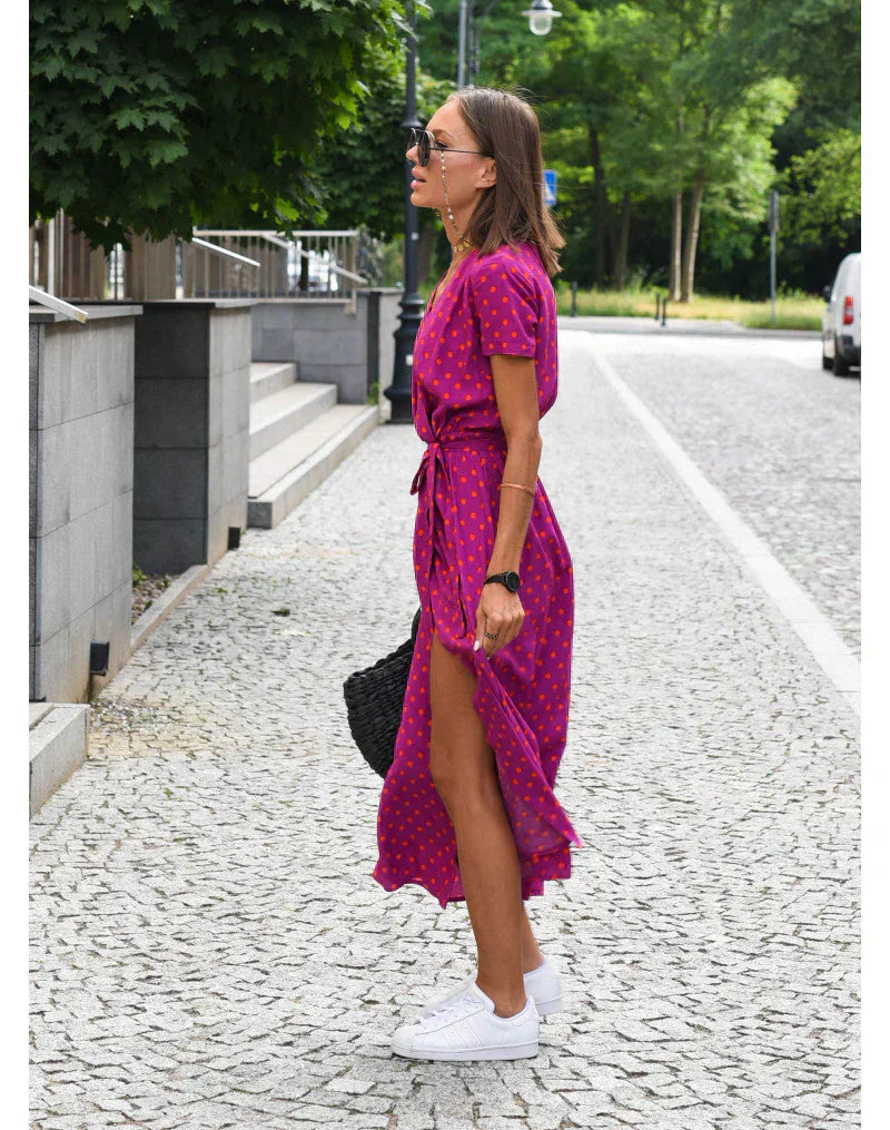 Giulia | Abito Elegante con Scollatura a V e Taglio Elegante