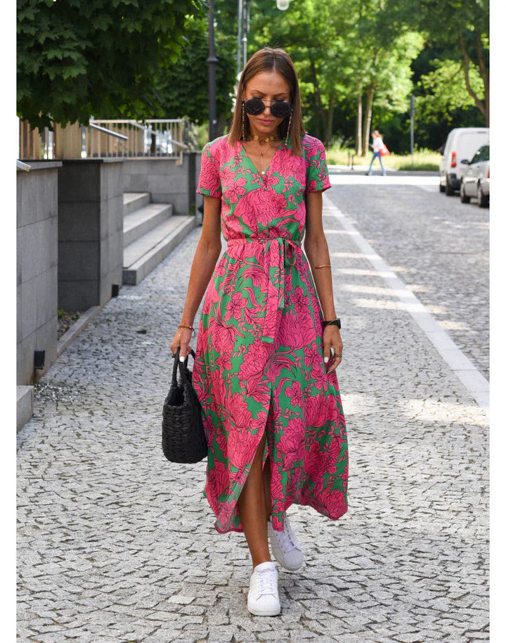 Giulia | Abito Elegante con Scollatura a V e Taglio Elegante