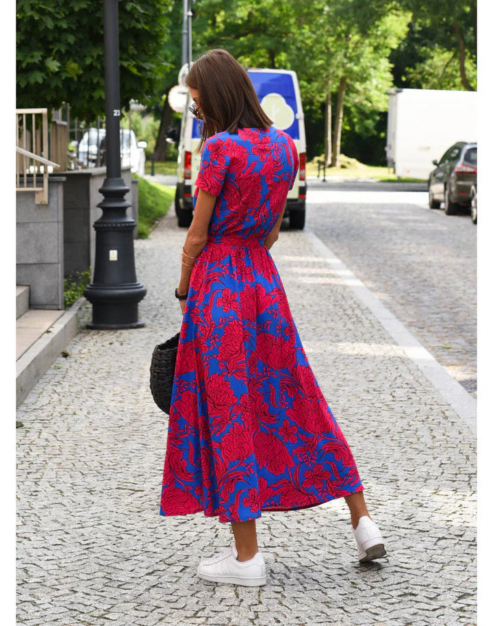 Giulia | Abito Elegante con Scollatura a V e Taglio Elegante