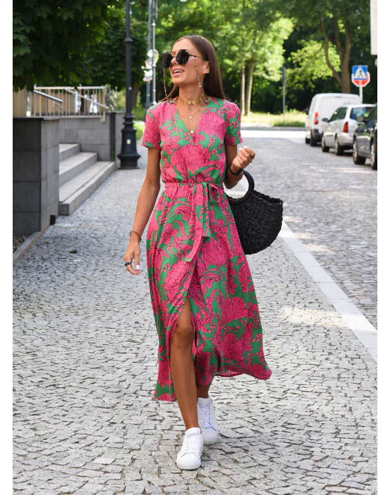 Giulia | Abito Elegante con Scollatura a V e Taglio Elegante