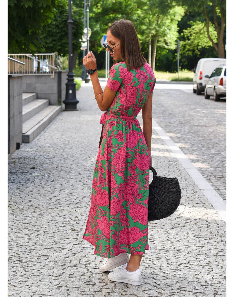 Giulia | Abito Elegante con Scollatura a V e Taglio Elegante
