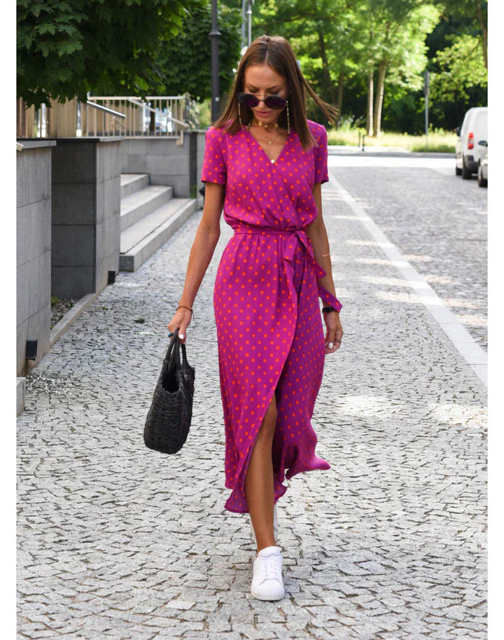 Giulia | Abito Elegante con Scollatura a V e Taglio Elegante