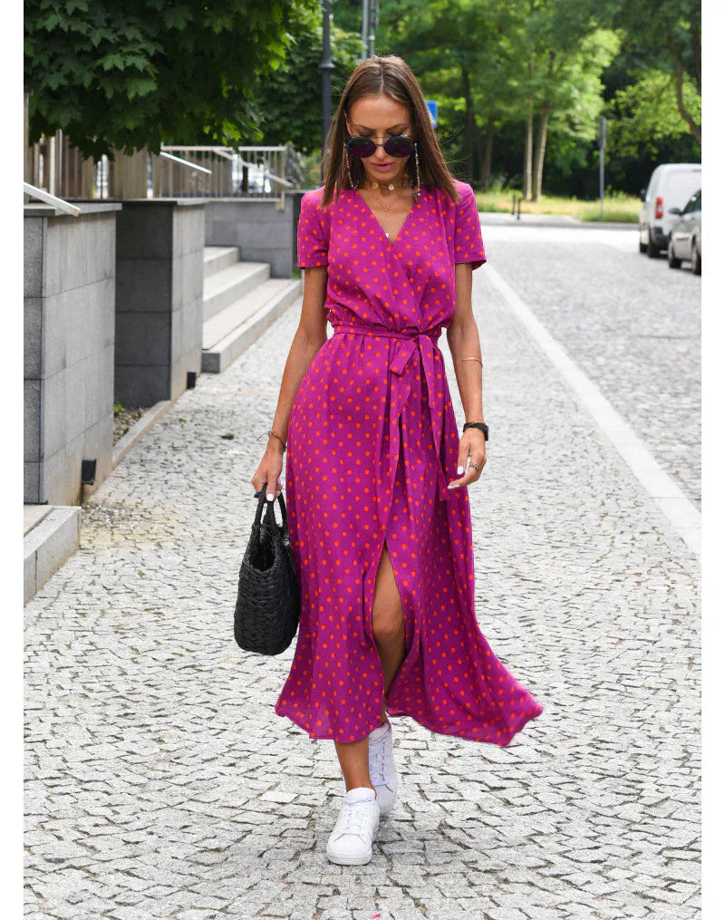 Giulia | Abito Elegante con Scollatura a V e Taglio Elegante